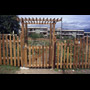 1994 05 Mount Pleasant Community Fence Project 06 008 top gate of garden at 8th and Fraser red cedar