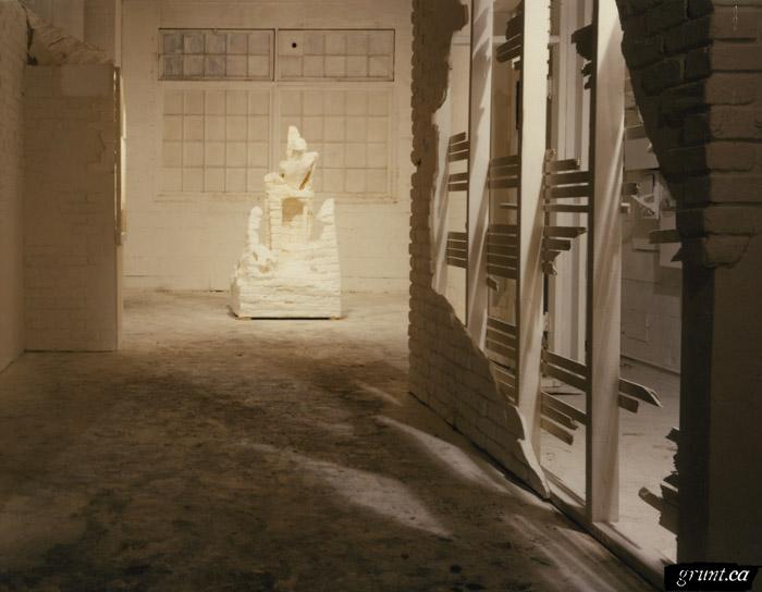 1991 10 30 Masque of the Red Death white room with white sculpture Hillary Wood
