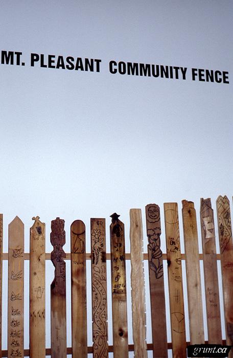 1994 03 Mount Pleasant Community Fence Project 006 grunt interior pickets and exhibition sign